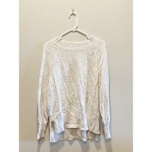 Ivory Speckled Knit Sweater